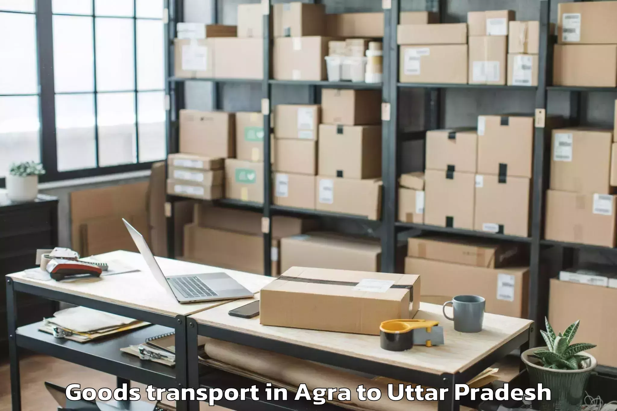 Easy Agra to Afzalgarh Goods Transport Booking